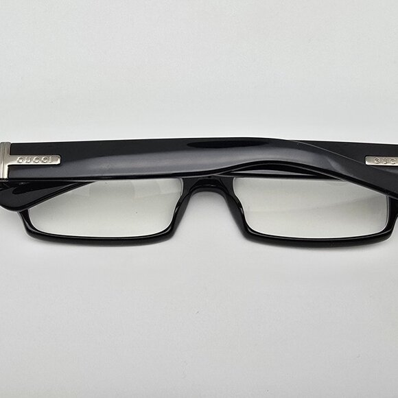 Gucci GG1444 807 Black Rectangular Eyeglasses Frame w/ Case Italy 51-15-130 - Picture 10 of 15